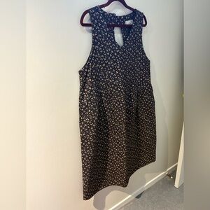 Quilted floral Sleeveless Dress